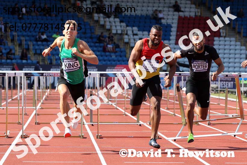 Mens 110 metres hurdles, British World Championship Team Trials, Alexander Stadium, Birmingham
